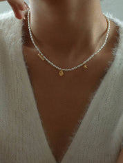 Star Multi Pendant Pearl Necklace