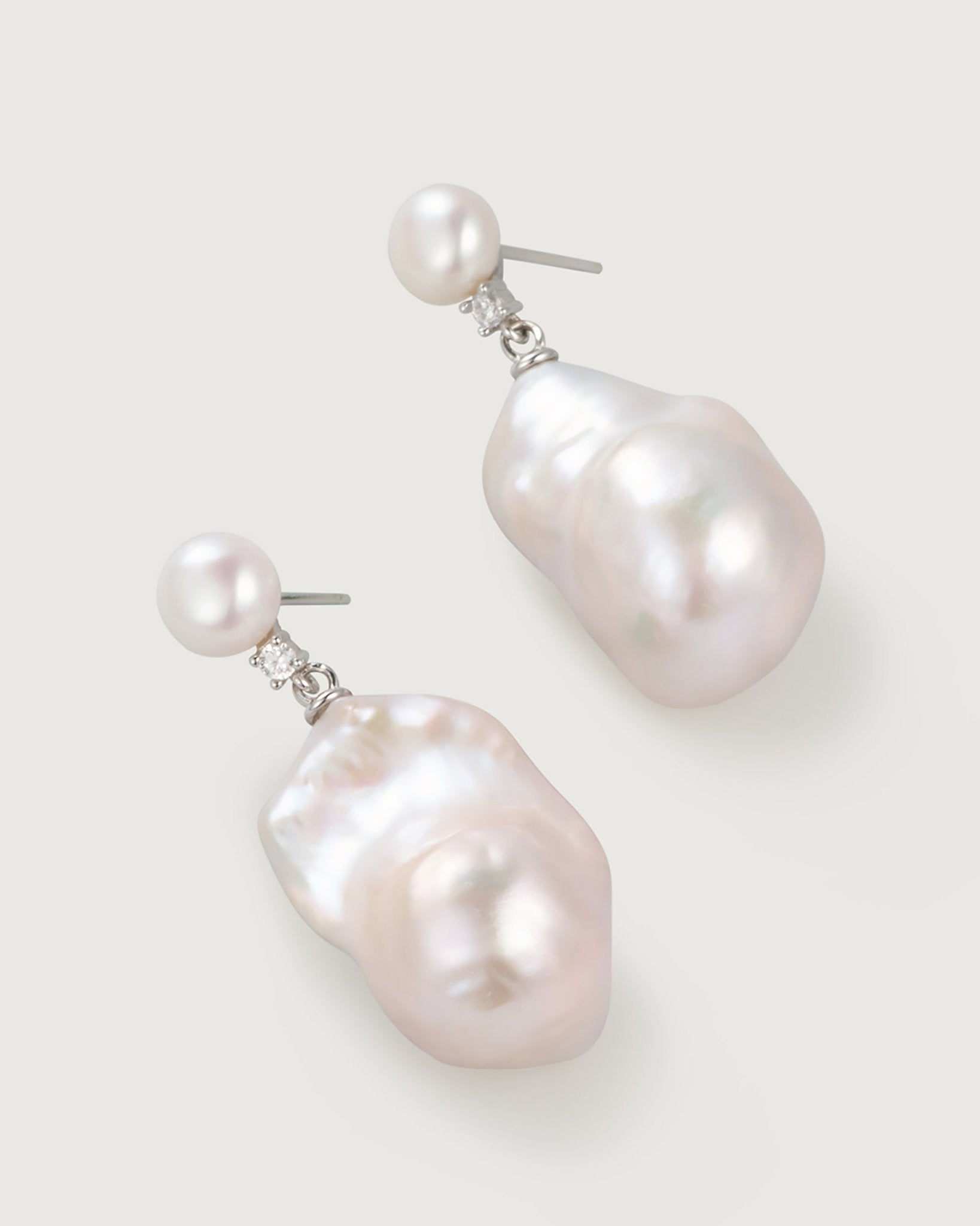 Lotus Baroque Pearl Earring