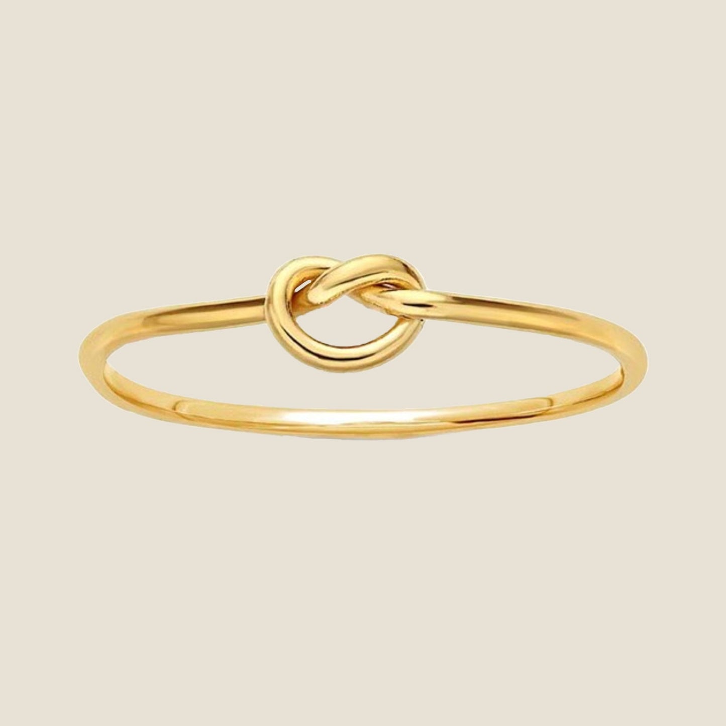 Stacking Ring with Love Knot Design