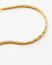 Lucy Williams Cobra Snake Chain Bracelet | 18ct Gold Plated