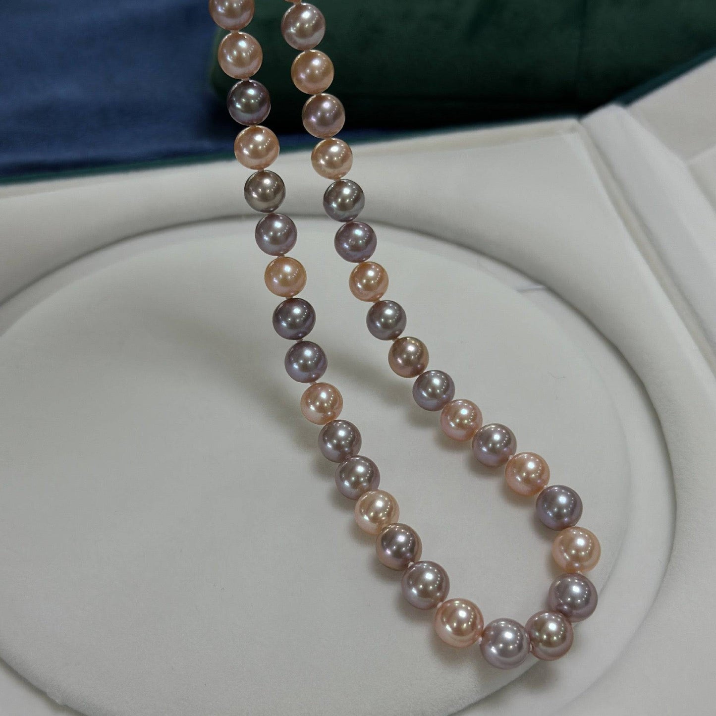 Multicolor Freshwater Pearl Strand Necklace 8-9mm 2