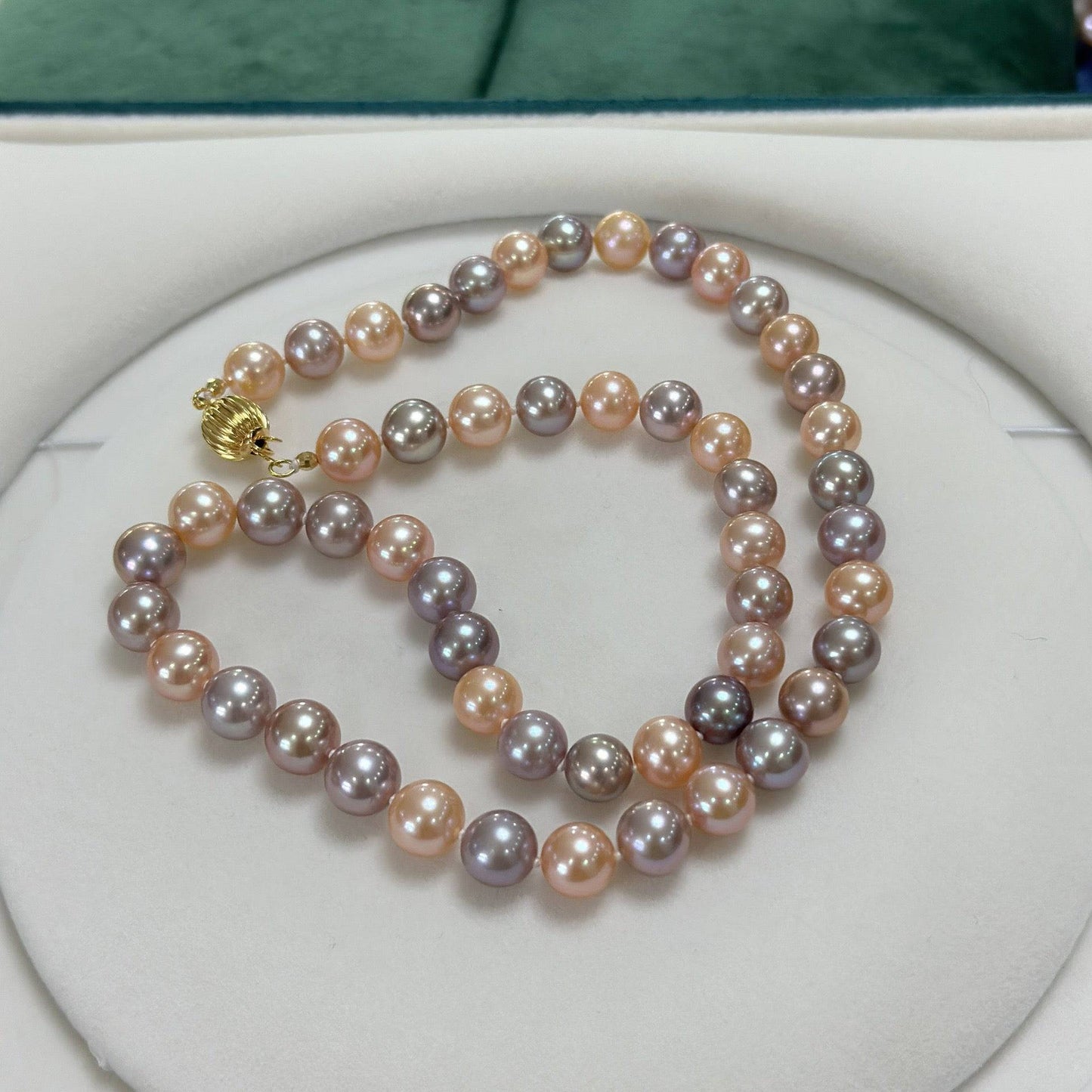 Multicolor Freshwater Pearl Strand Necklace 8-9mm 2