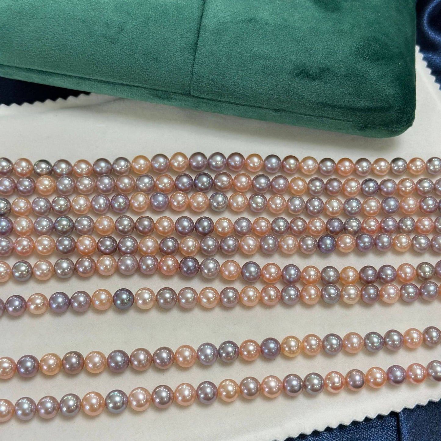 Multicolor Freshwater Pearl Strand Necklace 8-9mm 2