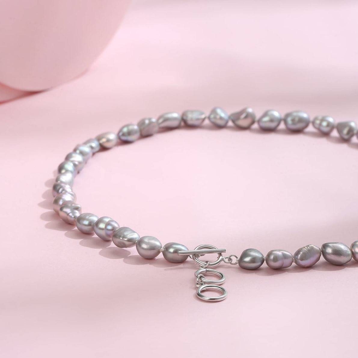 Baroque Grey Freshwater Pearl Necklace