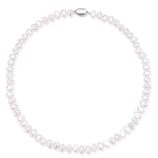 Baroque Pearl Strand Necklace 8-9mm Size