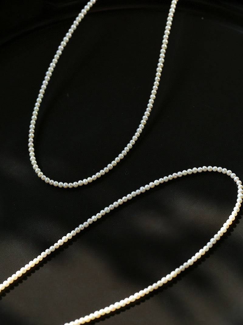 Classic Baby Pearl Strand Necklace 2-3mm