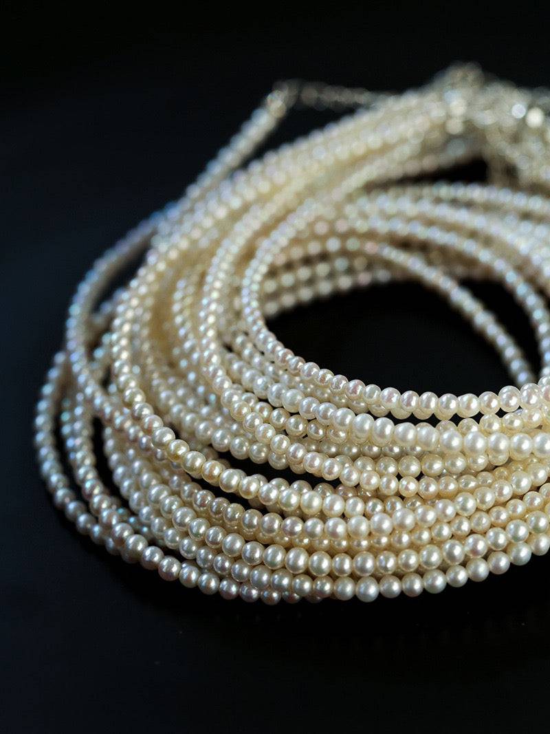 Classic Baby Pearl Strand Necklace 2-3mm