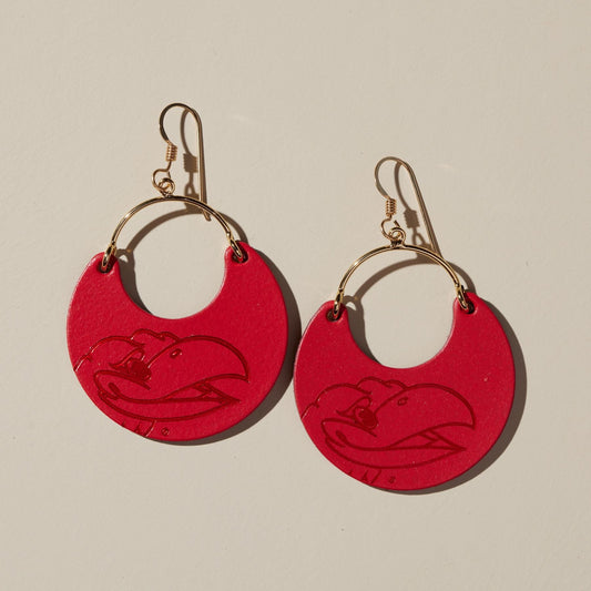 Jayhawk Ninas Leather Earrings in Multiple Colors