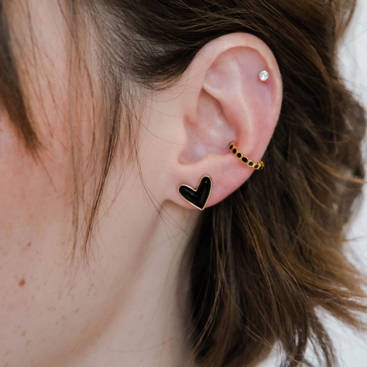 Black Onyx Ear Cuff Jewelry Accessory