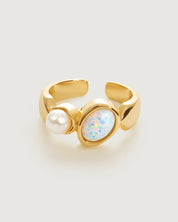 Opal Pearl Ring