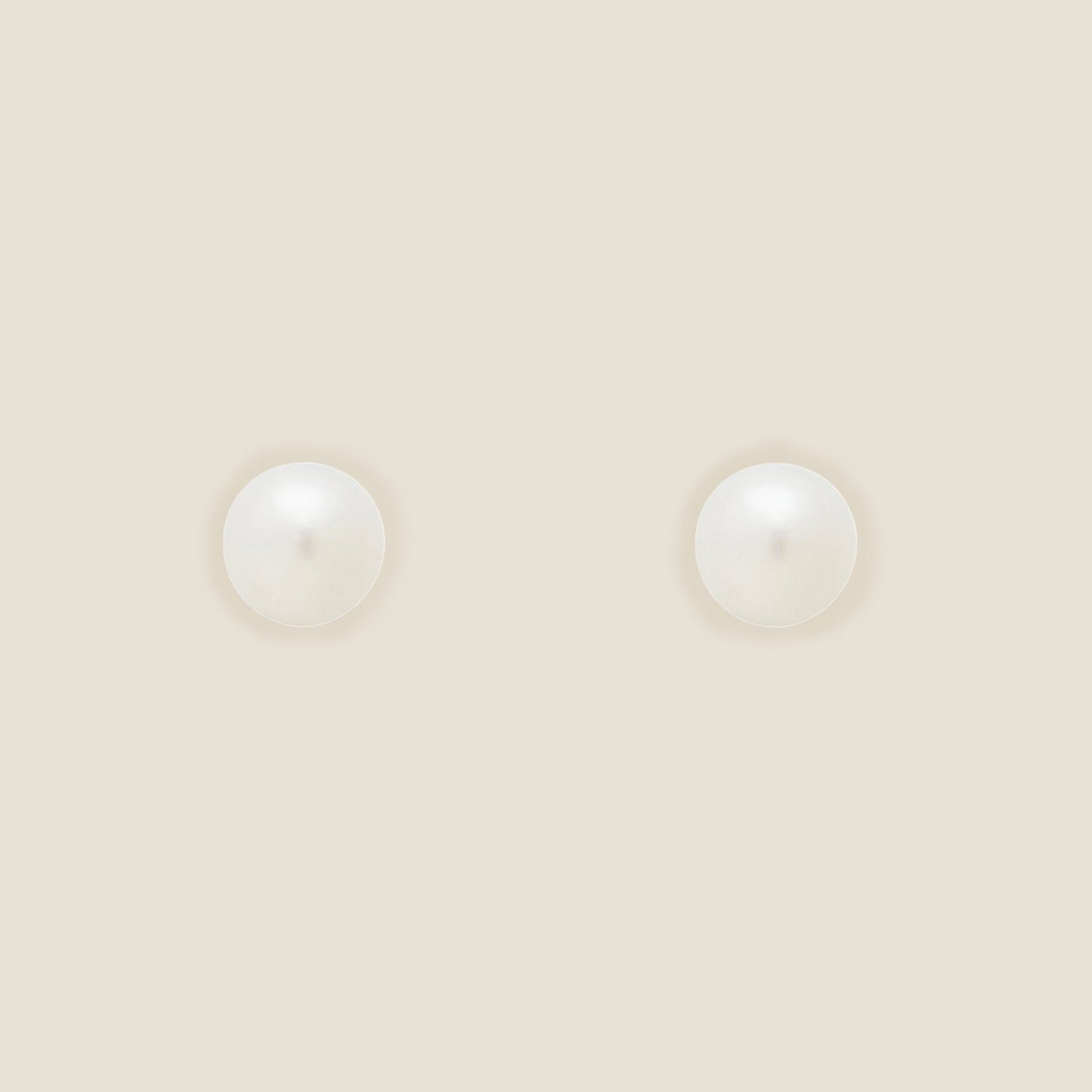 Elegant Pearl Ball Stud Earrings