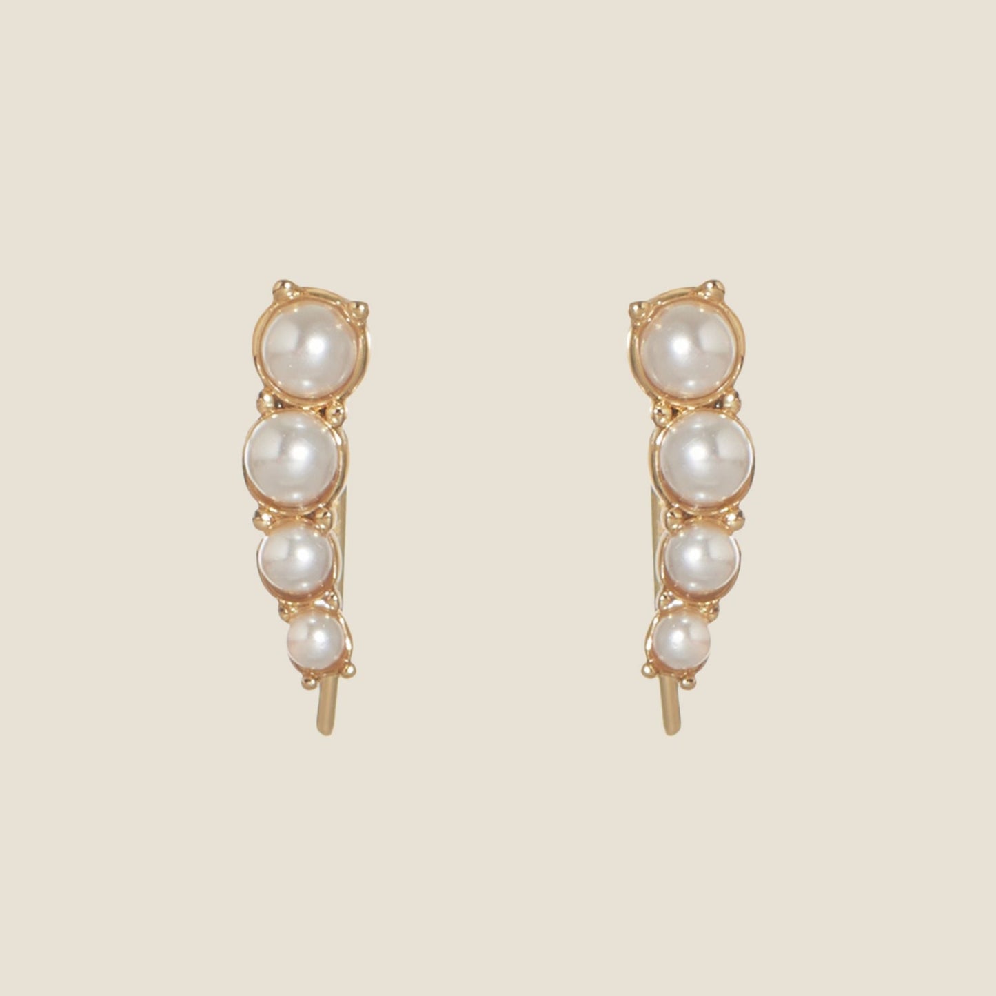 Elegant Pearl Ear Climbers for Stylish Look