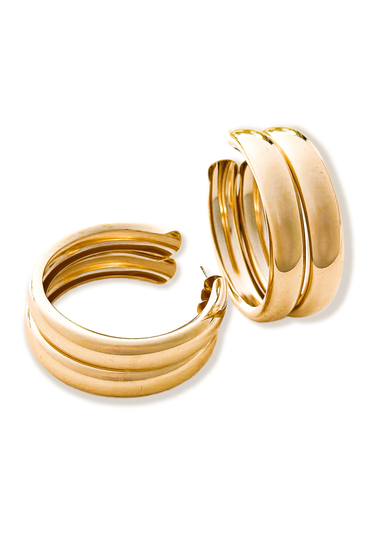 NOW OR NEVER WATER RESISTANT HOOP EARRING