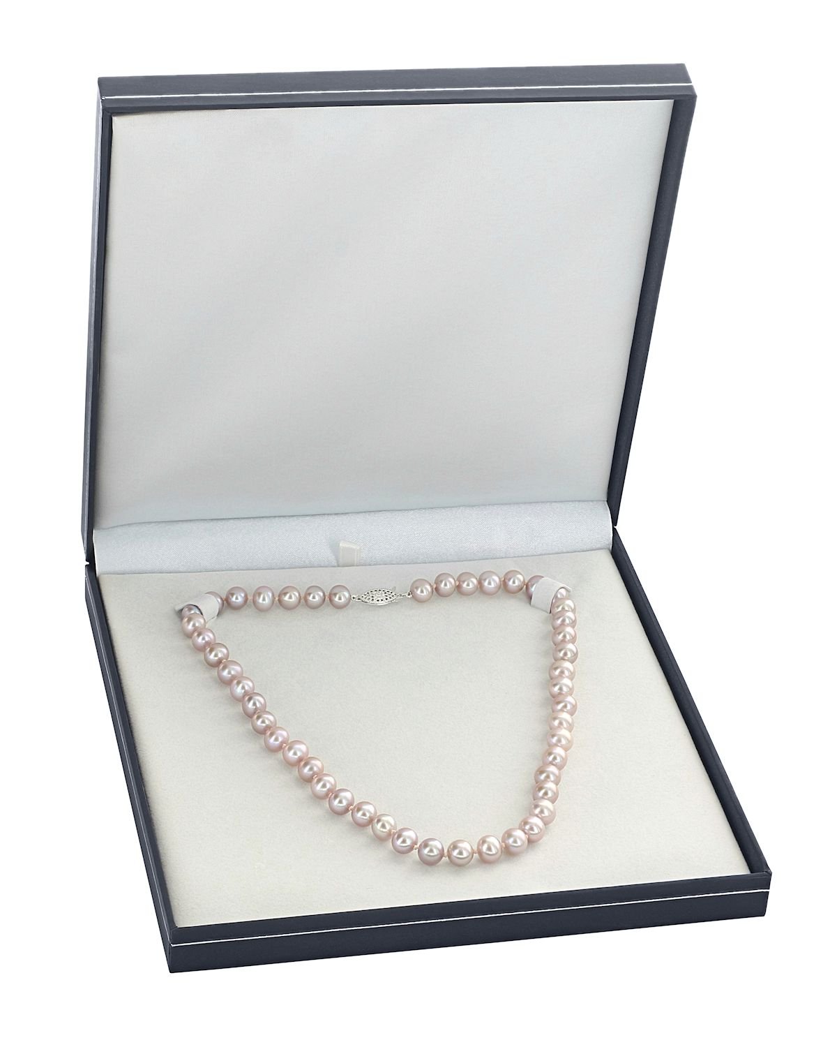 Peach Freshwater Pearl Necklace 8.5-9.5mm AAAA Quality