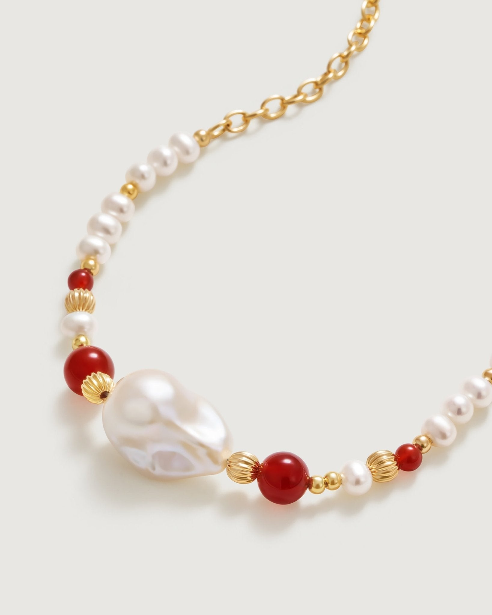 Pomegranate Baroque Pearl Bracelet