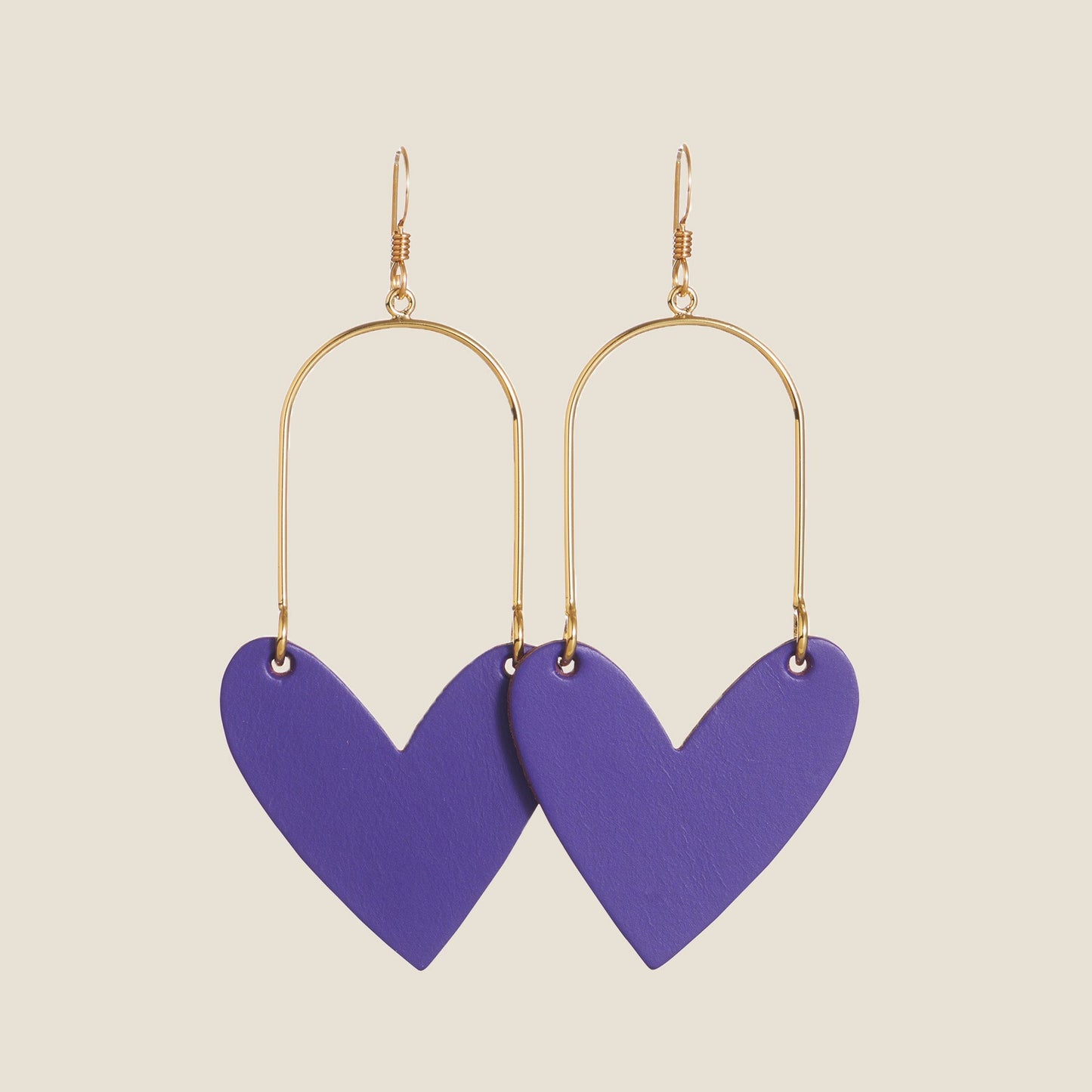 Purple Heart-Shaped Jewelry Design