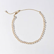 FELICITY Layered Rice Pearls Choker Necklace and Bracelet ( Purchase individually)