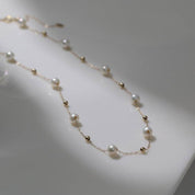 Jessica Pearl Necklace and Bracelet Gold Vermeil (Purchase Individually)