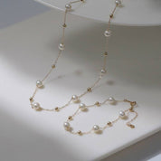 Jessica Pearl Necklace and Bracelet Gold Vermeil (Purchase Individually)