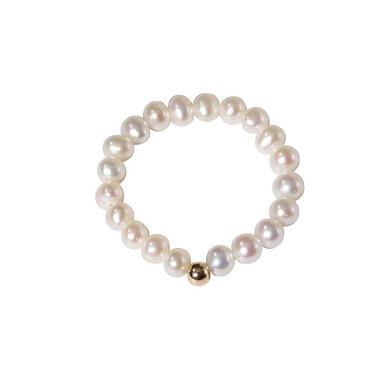 Scarlett Beaded Pearl Ring