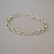 Modern Interlocking Gold Chain Bracelet