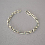 Modern Interlocking Gold Chain Bracelet