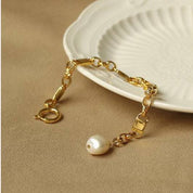 Baroque Pearl Chain Bracelet