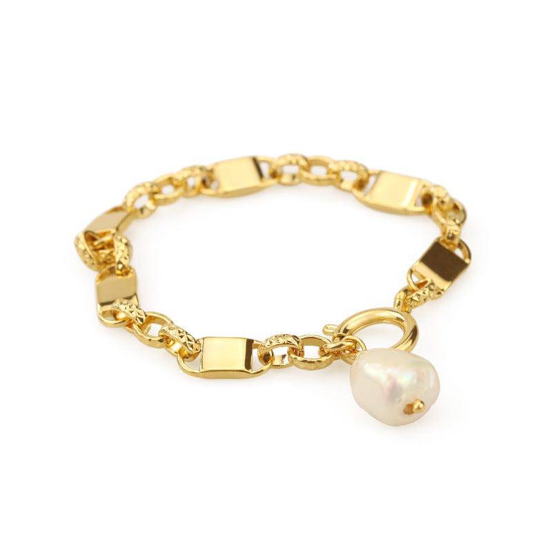 Elegant Baroque Pearl Chain Bracelet for Women 1