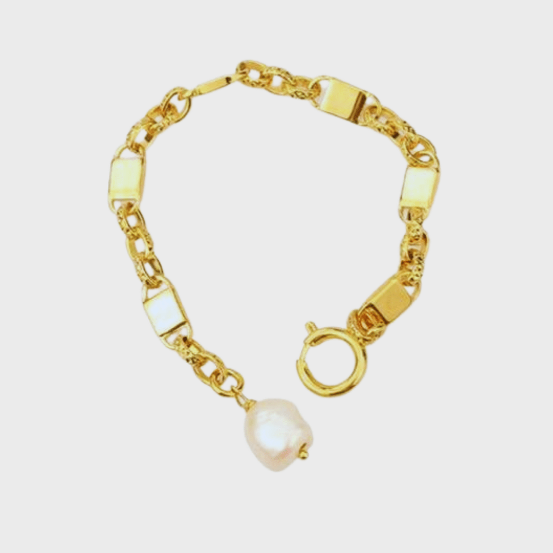 Baroque Pearl Chain Bracelet