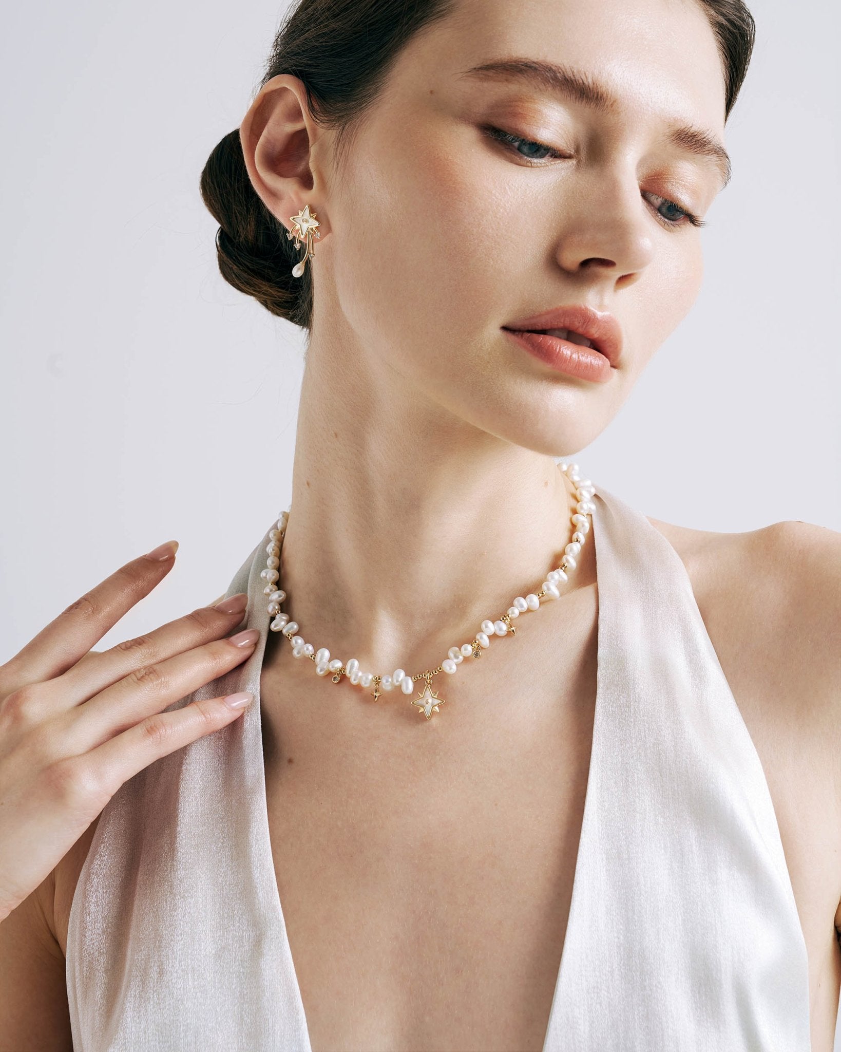 Radiant Heart Pearl Necklace