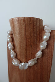 Chunky Baroque Pearl Necklace by Reshelled