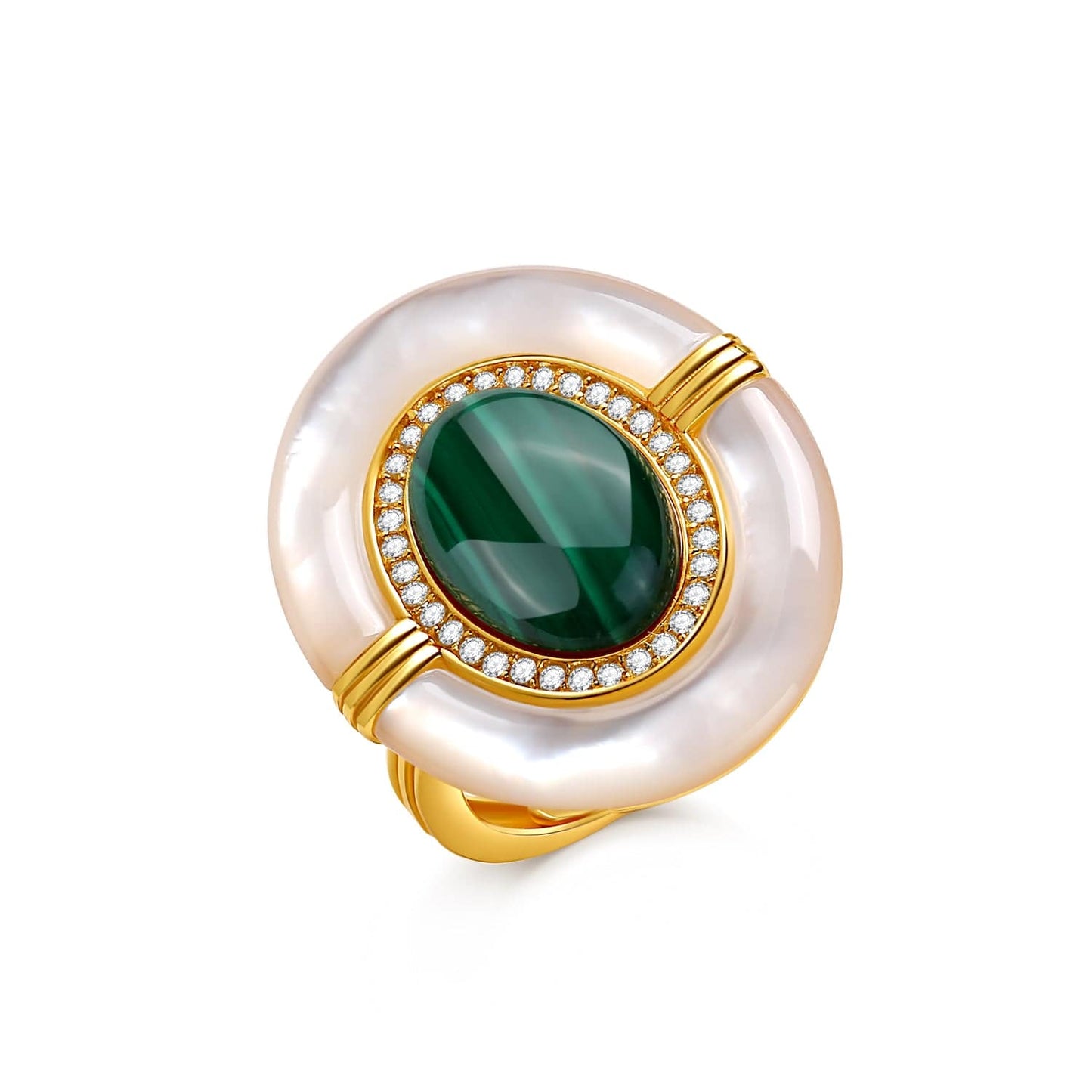 Vintage Gold Vermeil Gemstone Ring for Women