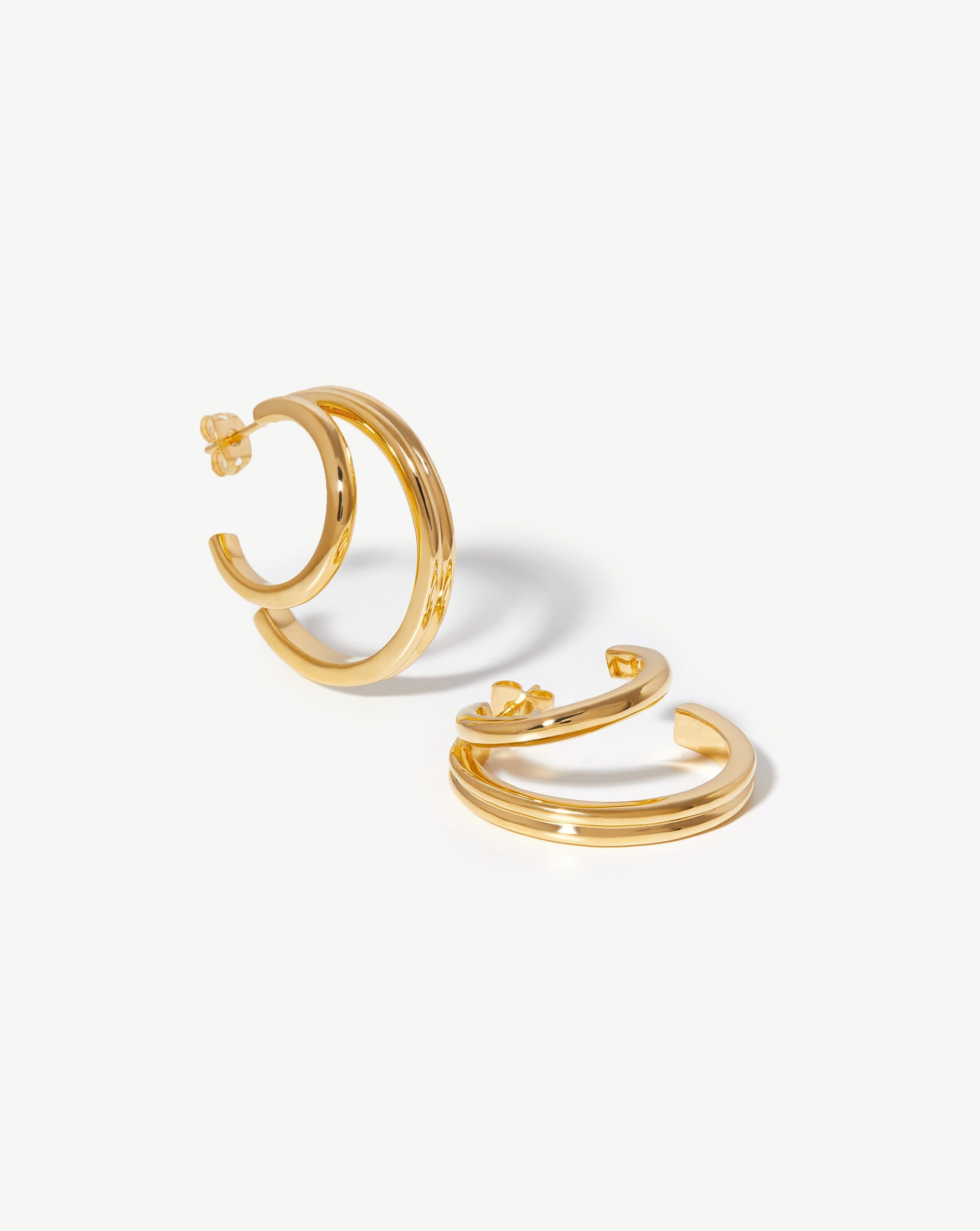 Rosette Hoop Earrings