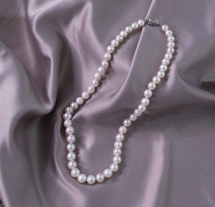 White Freshwater Pearl Three Piece Jewelry Set 1