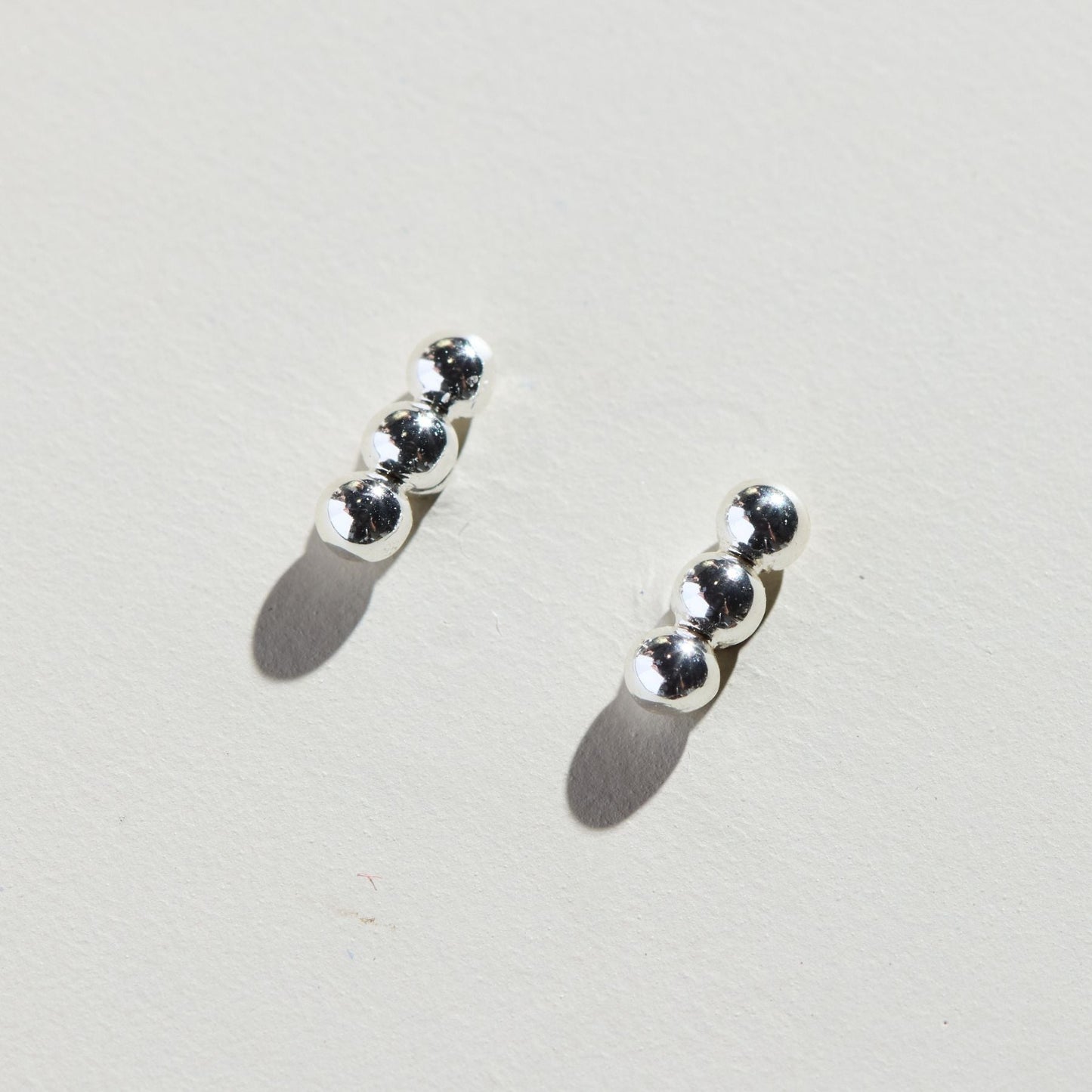 Silver Bar Stud Earrings in Chic Design