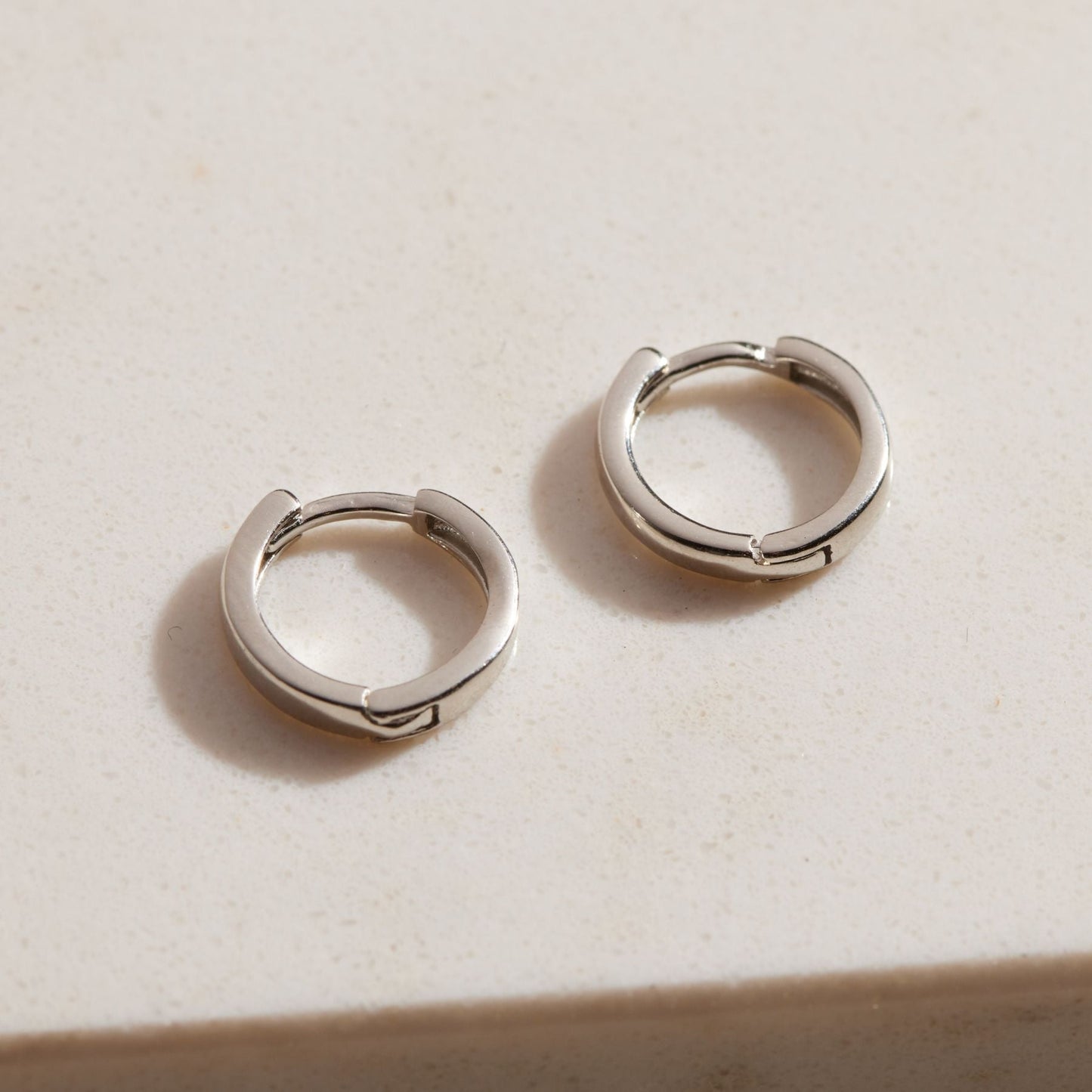 Essential Silver Huggie Hoop Earrings