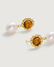 Tigerite Drop Earring