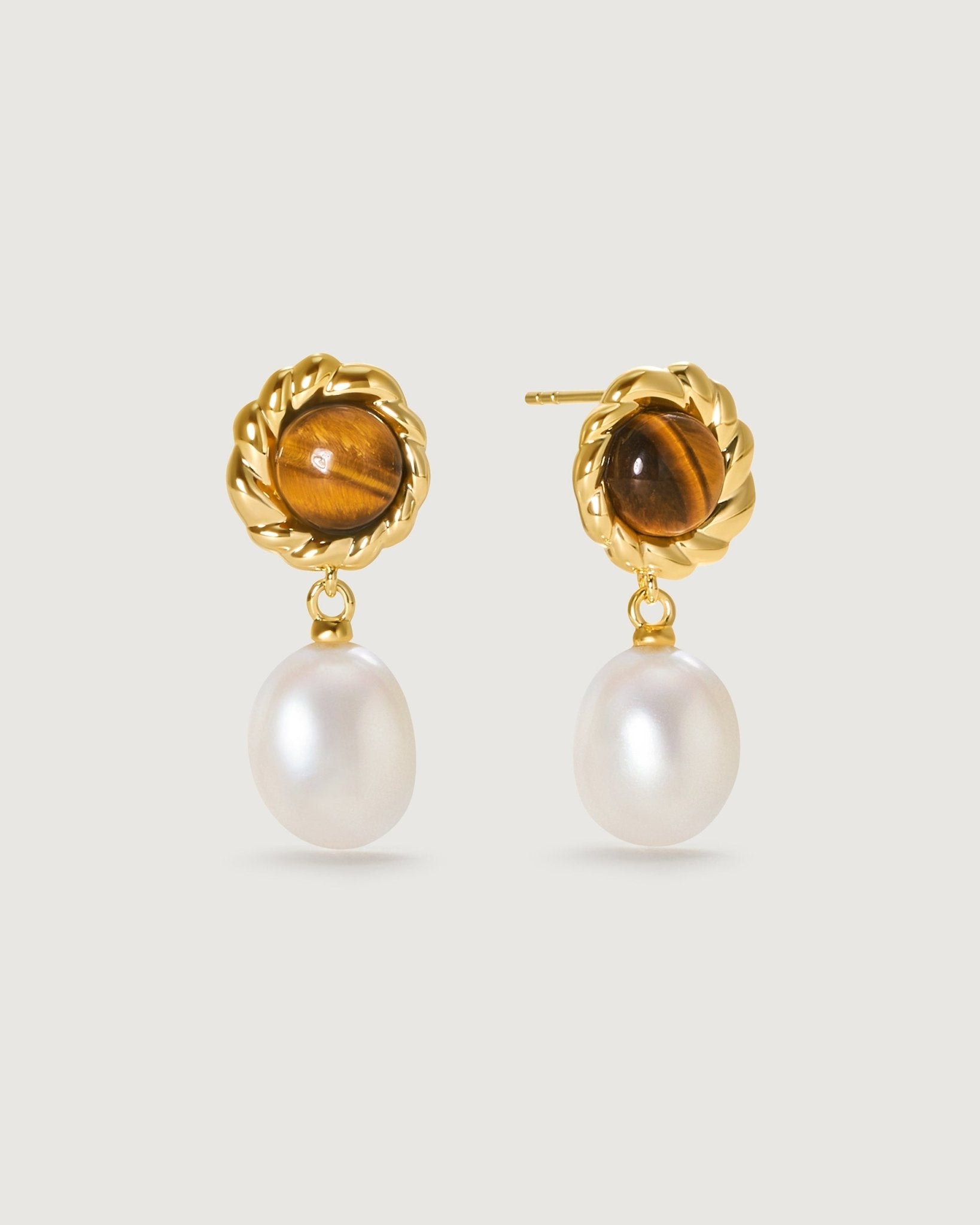 Tigerite Drop Earring