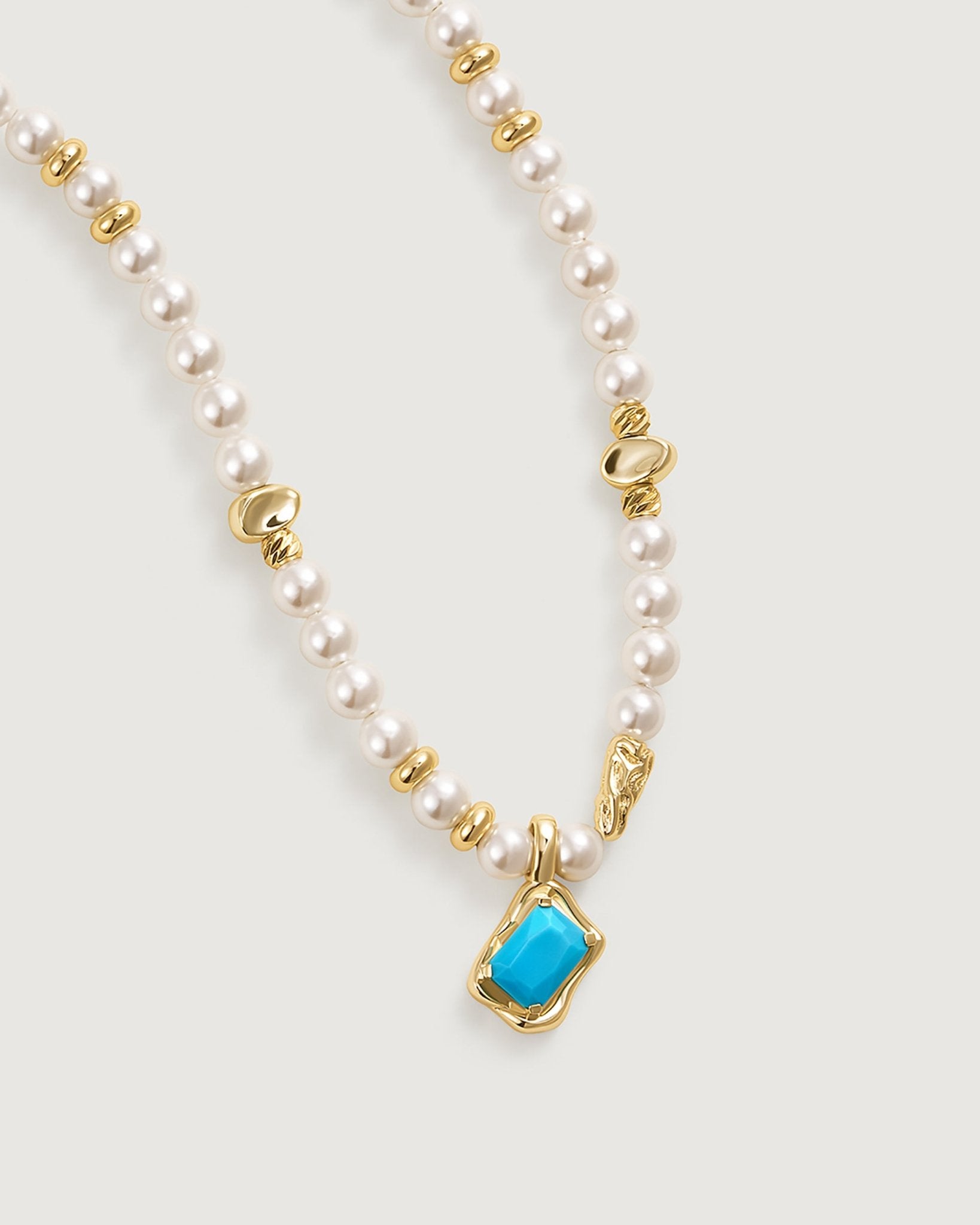 Turquoise Pearl Necklace