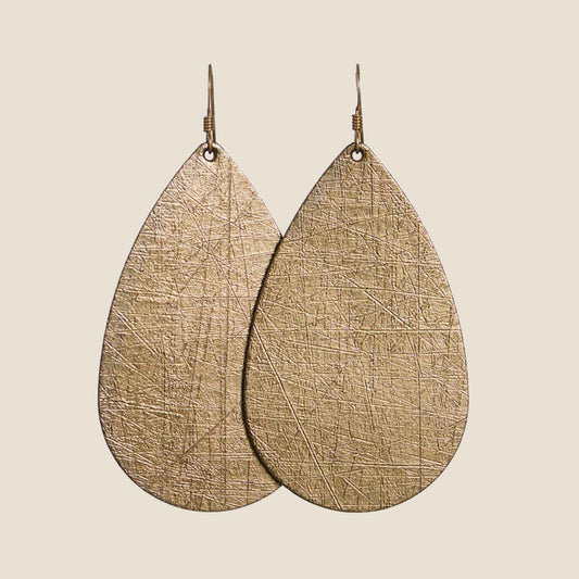 Vintage Bronze Teardrop Earrings for Women