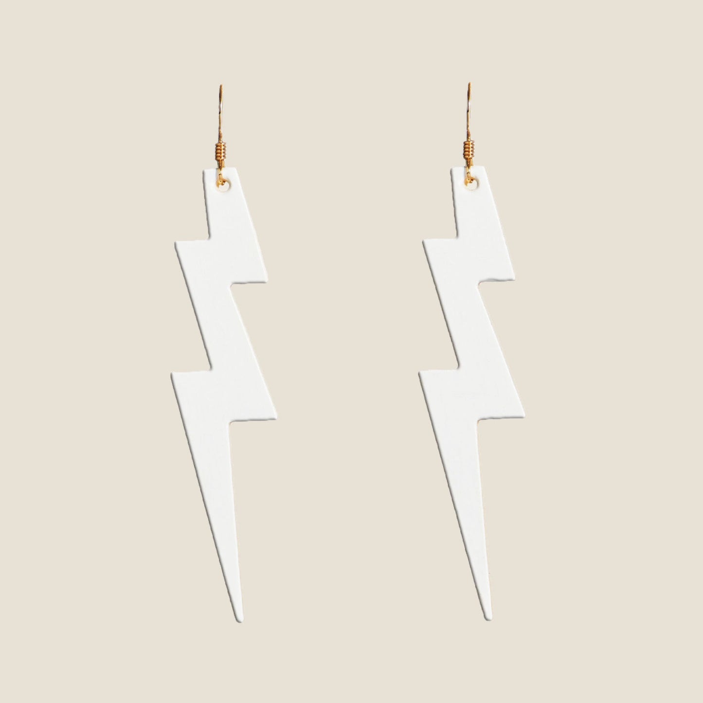 Stylish White Lightning Bolt Necklace