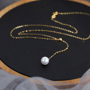 Single Drop Pearl Necklace