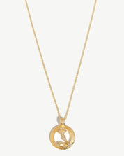 Zodiac Constellation Pendant Necklace - Pisces | 18k Gold Vermeil/Pisces